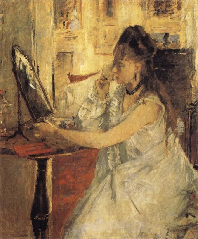 Berthe Morisot Young Woman PowderingHerself china oil painting image